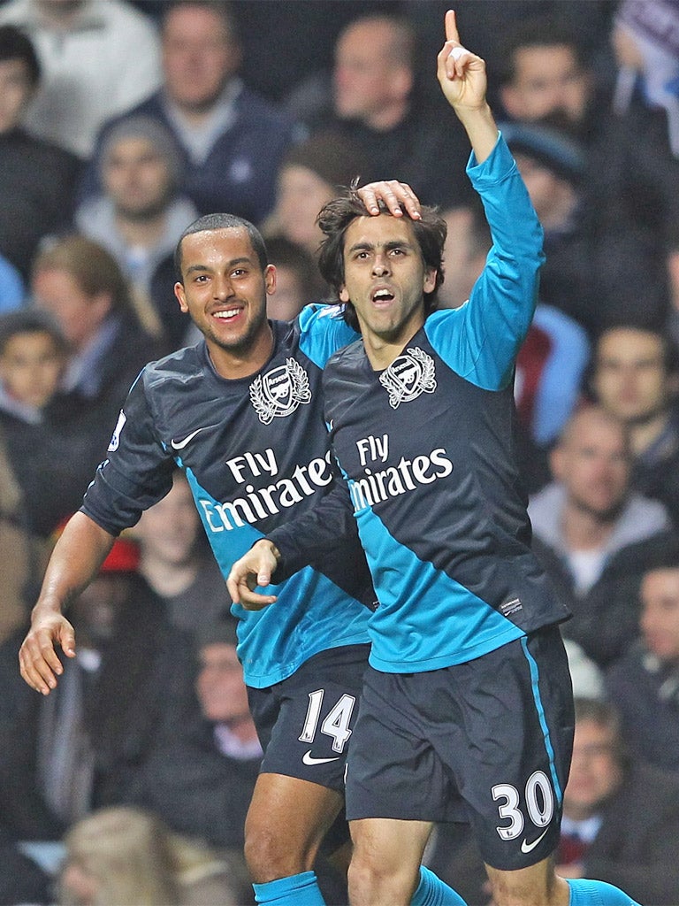 Yossi Benayoun's late header bagged Arsenal the three points