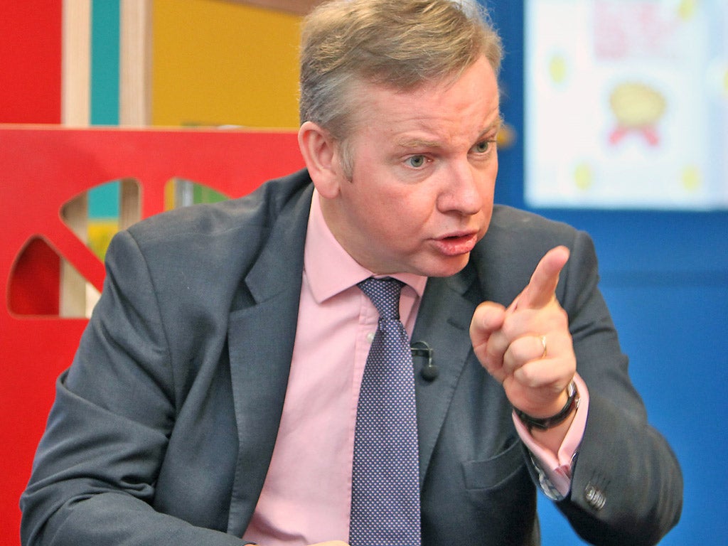 The Education Secretary, Michael Gove