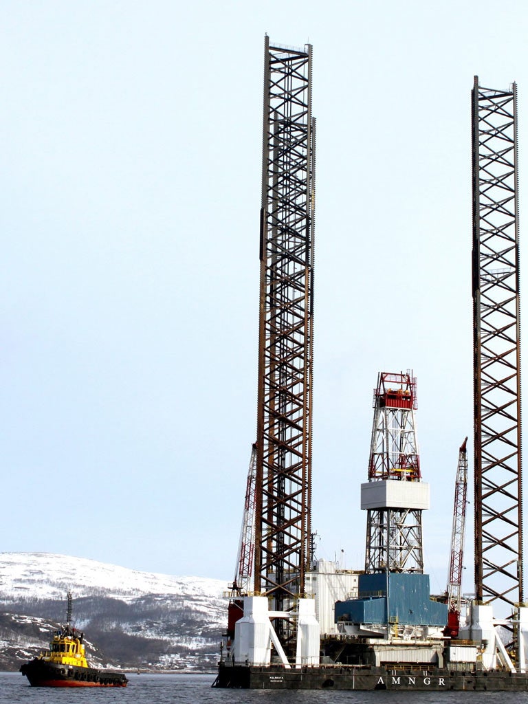 Rescue teams recovered six bodies from the Sea of Okhotsk where the floating oil rig capsized