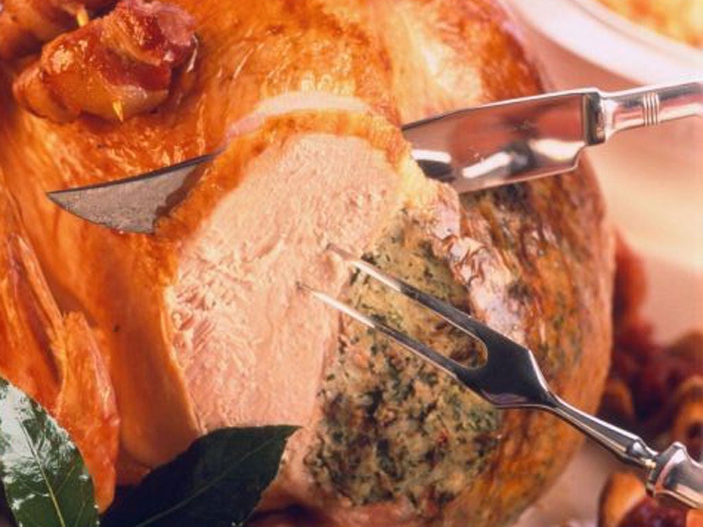 A classically stuffed Turkey