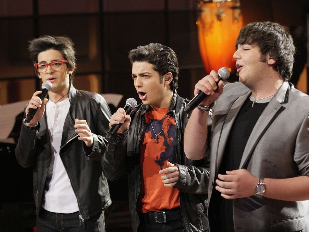 Left to right: Pierre Barone, 18, Gianluca Ginoble, 16, and Ignazio Boschetto, 17