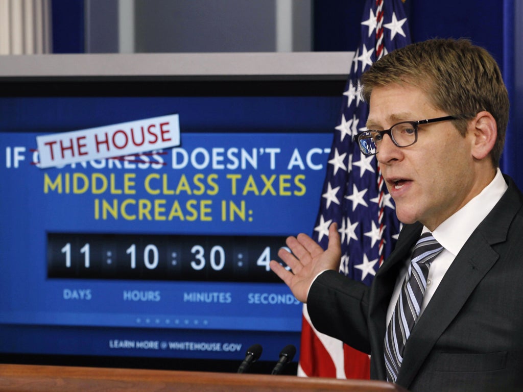 Jay Carney was asked by White House correspondents to soften tone