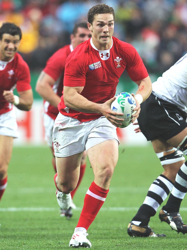 George North is the Welsh wonder wing who made giant
strides in the World Cup