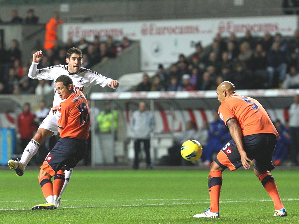 Danny Graham nets Swansea’s goal