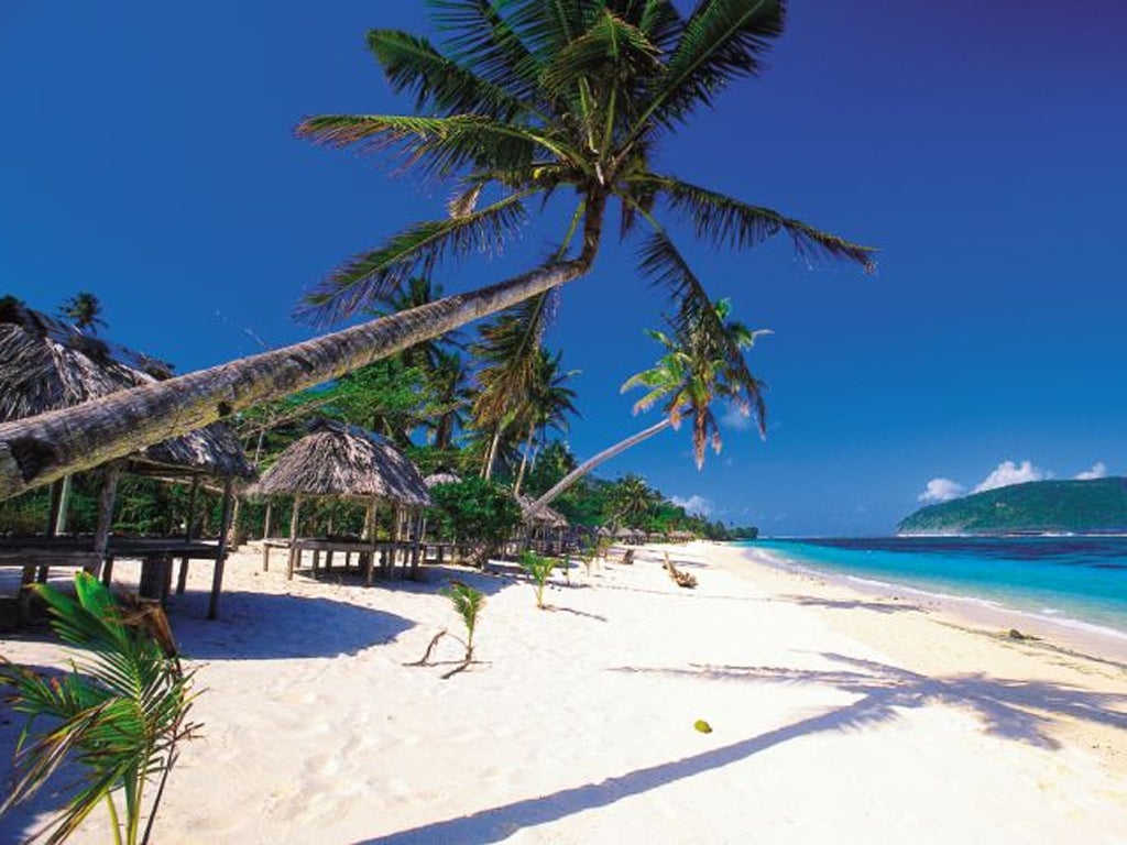 Date line Samoa: One of the idyllic beaches