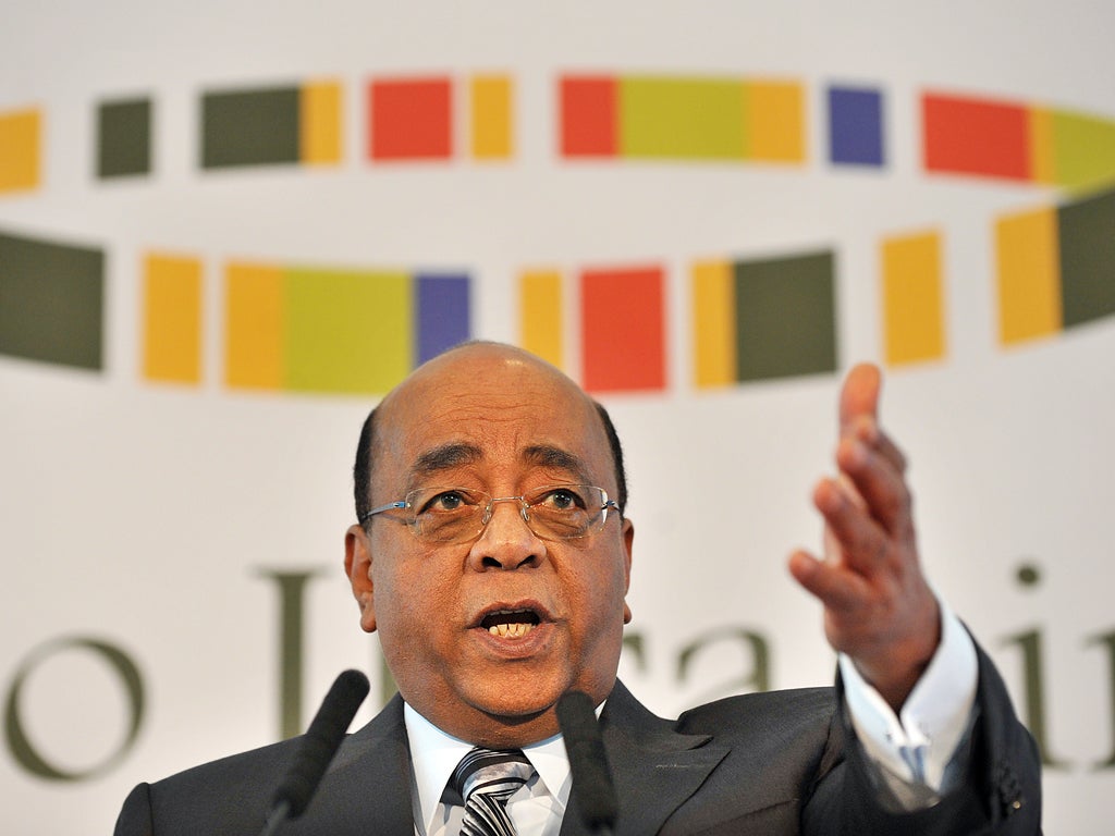 Mo Ibrahim, a billionaire, offers a $5m prize to retiring African leaders