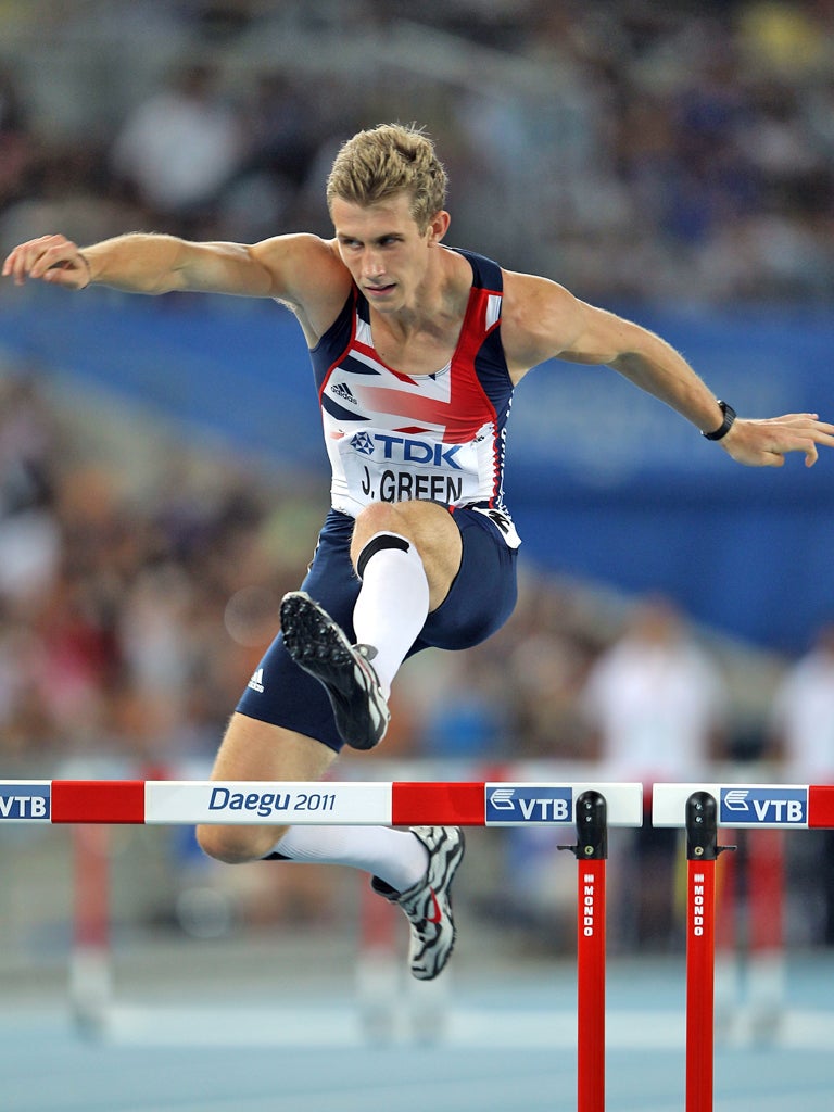 Green predicts at London 2012 he could emulate John Akii-Bua, the 400m hurdles gold medallist from Uganda who came out of nowhere to stun the sporting world at Munich in 1972