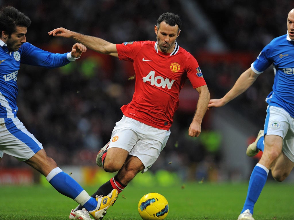 Giggs is relishing his role in the centre of midfield