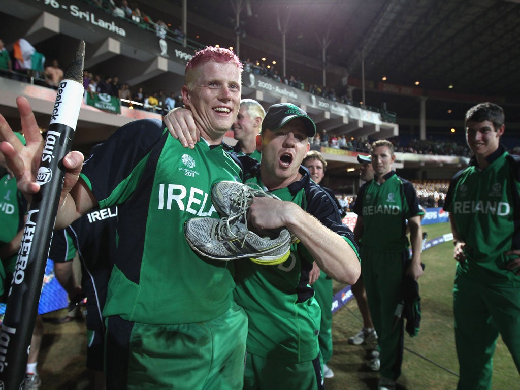 Ireland shocked England in 2011 thanks to Iain O'Brien's century (Getty)