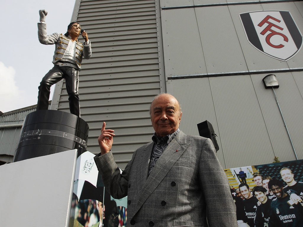 LOSER: Michael Jackson
Bad. That was the general view of the Michael Jackson statue unveiled at Craven Cottage by Fulham owner Mohamed Al Fayed.