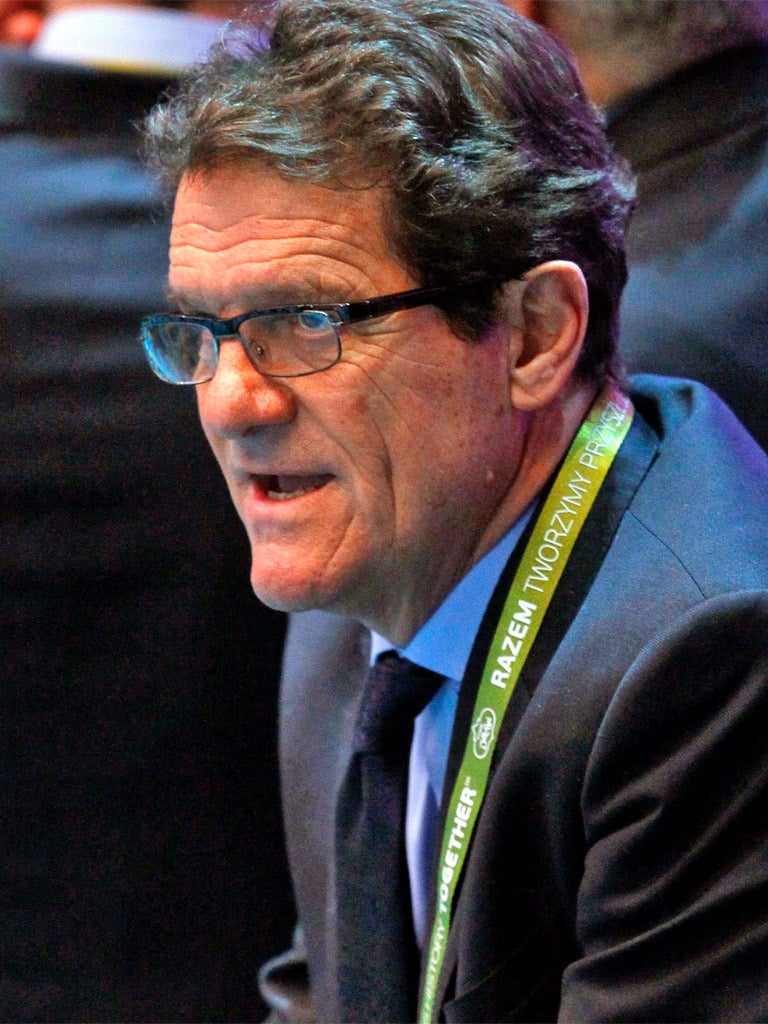 England manager Fabio Capello