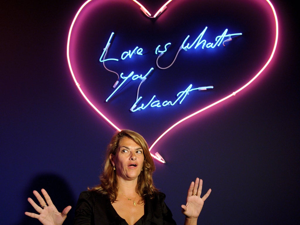 Outcast: Tracey Emin was demonised for being a Tory