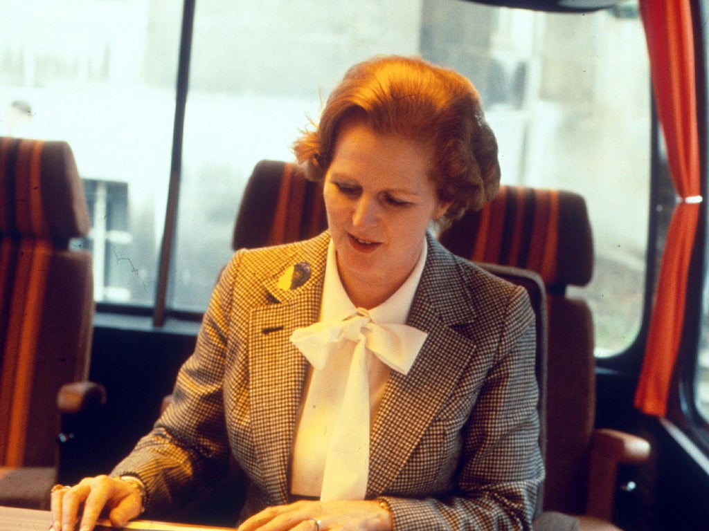 Louise Mensch has been photographed in a ruffled blouse not dissimilar to those often worn by her political heroine, Margaret Thatcher