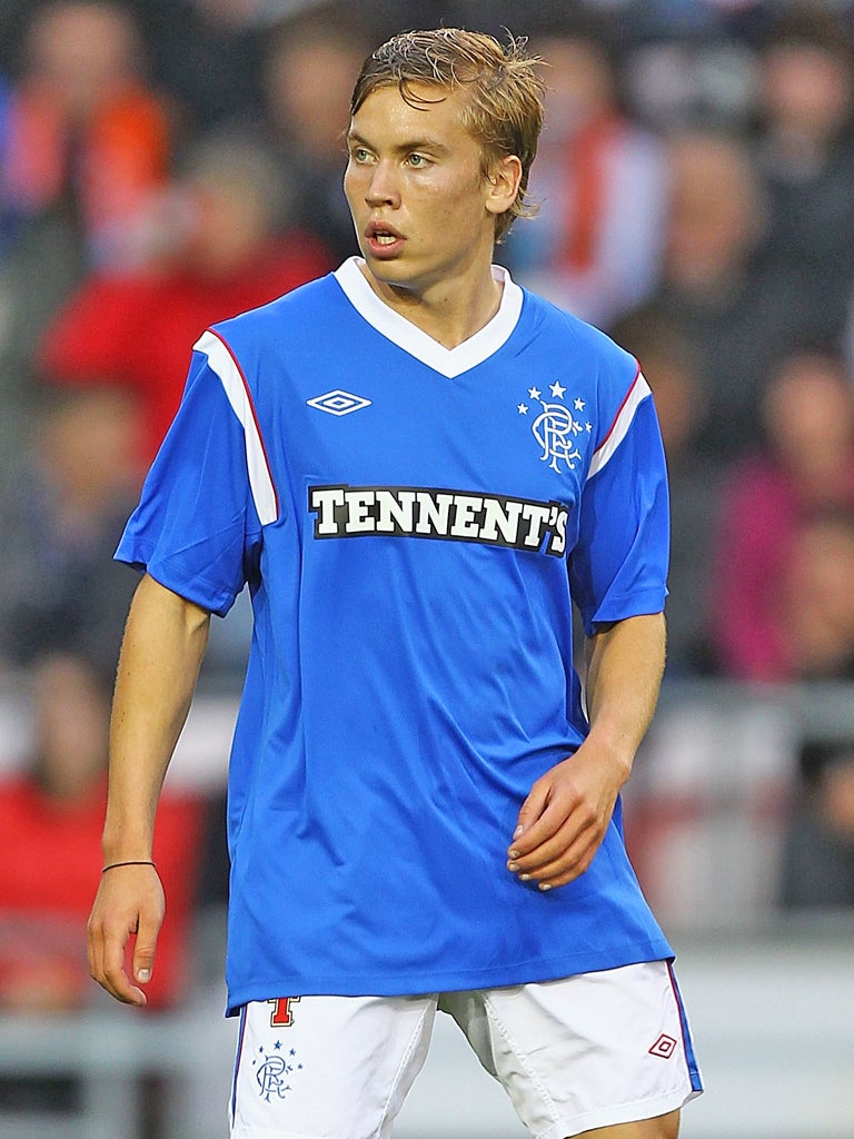 Thomas Kind Bendiksen struggled to make an impact at Rangers after suffering a knee injury