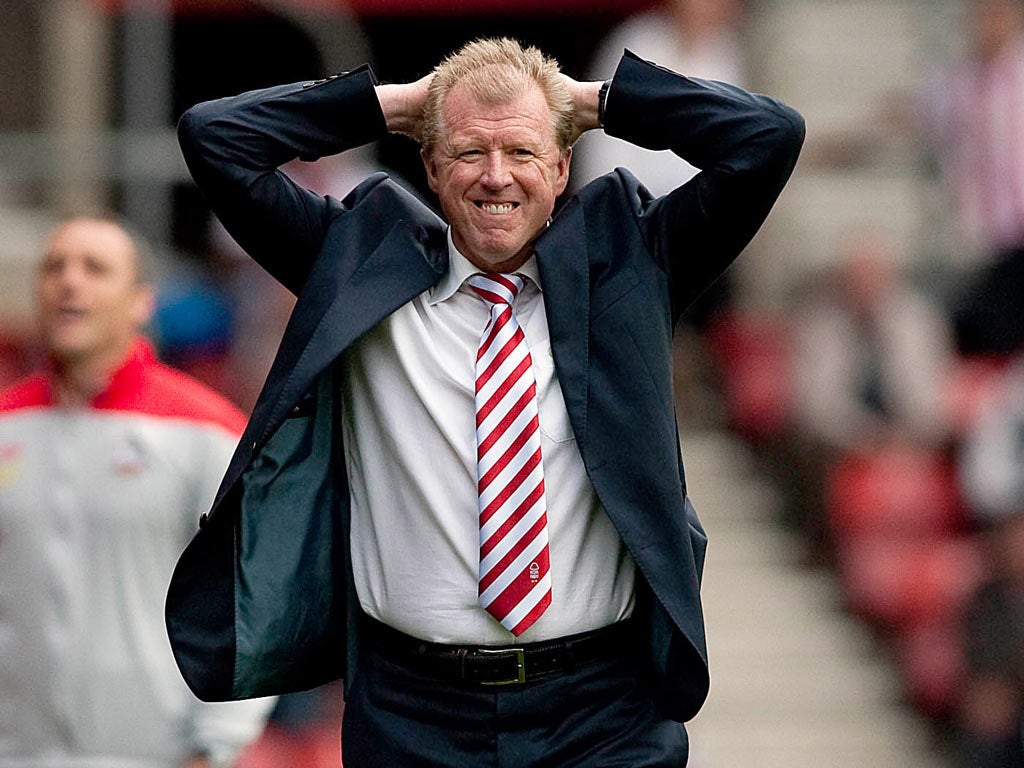 Steve McClaren left Nottingham Forest after a couple of months in charge