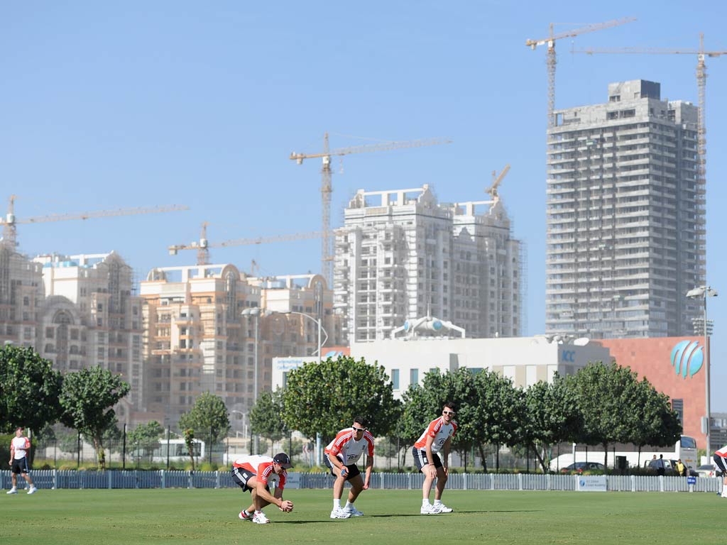 England pictured training yesterday