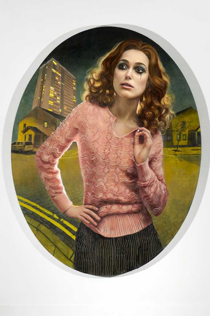 Stuart Pearson Wright's portrait of Keira Knightley will go on show in London on Monday