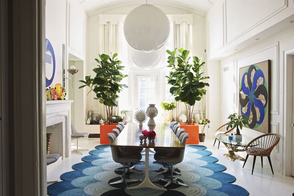 Bold design: 'I've always believed colour is the most accessible anti-depressive available', says Adler