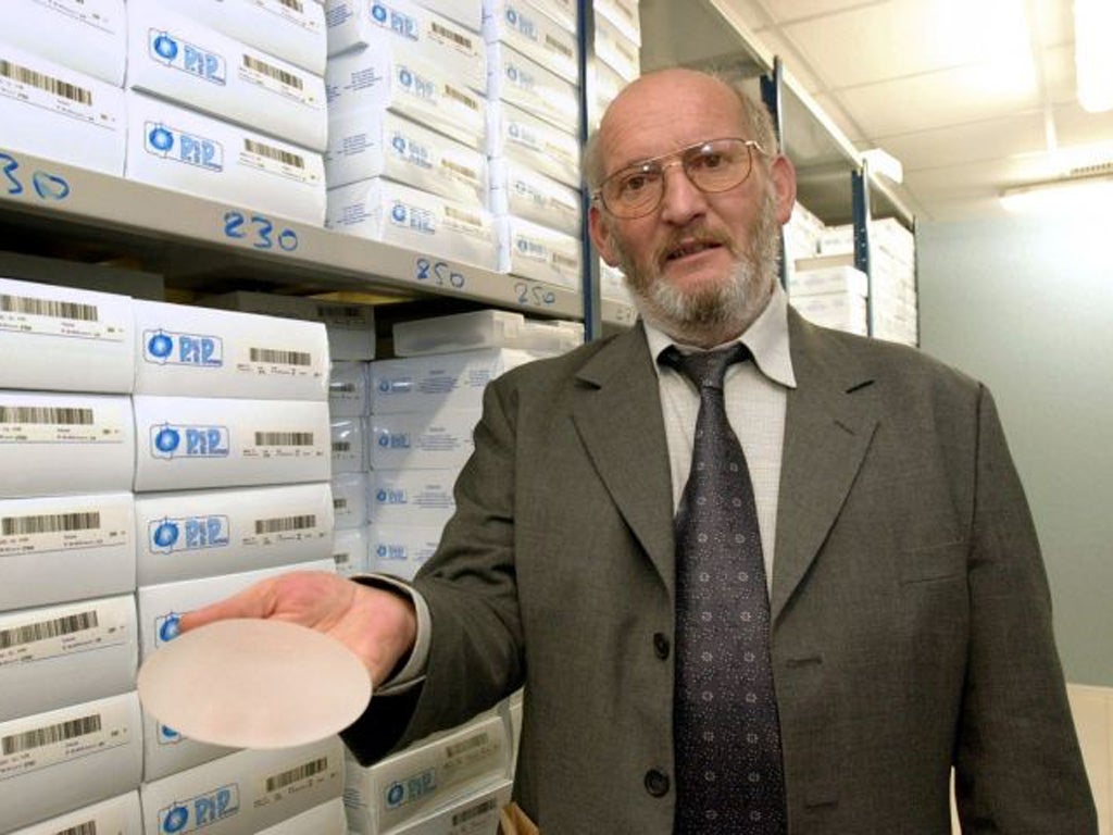 President of Poly Implant Prothèse, Jean-Claude Mas, says he has no regrets