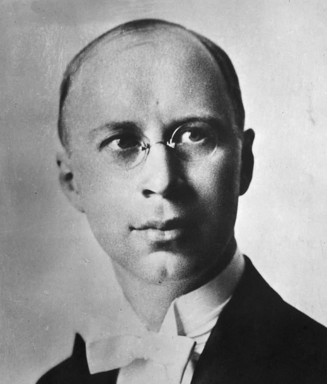 Russian composer Sergey Sergeyevich Prokofiev circa 1925