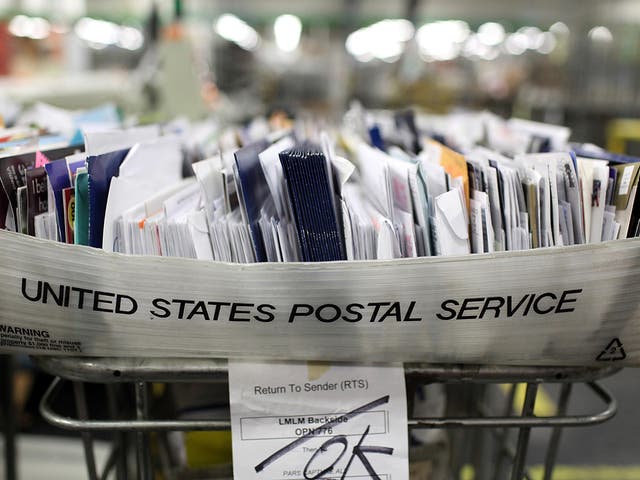 The decline in letter writing and a rise in online bill payments have produced a 20 per cent fall in business for the US mail