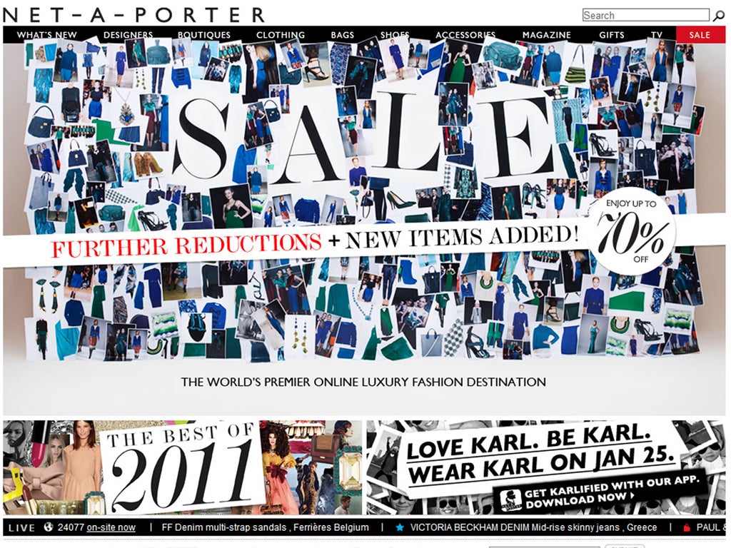 We love: The net-a-porter sale - 
The Audit is a devoted fan of online luxury boutique net-a-porter.com, and never more so than when the word sale is thrown into the mix. With new reductions and added items there's a treasure trove of bargains to snap up. net-a-porter.com