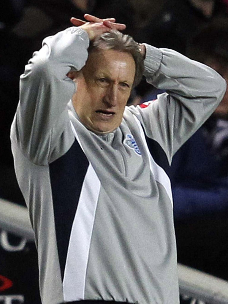 Neil Warnock in his final game at MK Dons