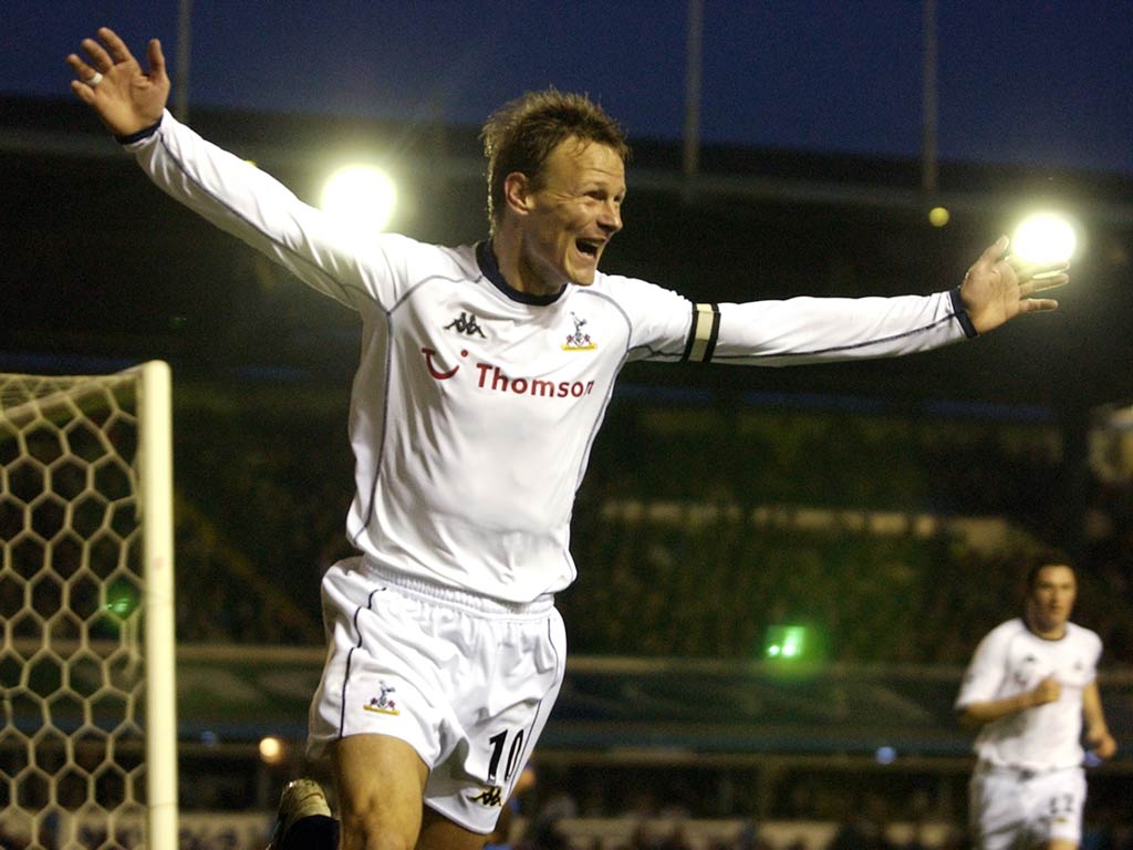 Teddy Sheringham during his days at Tottenham Hotspur