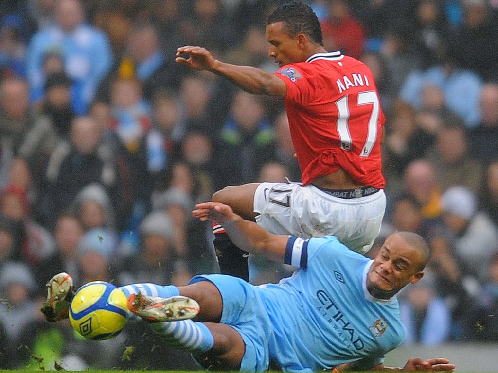 Vincent Kompany’s tackle on Nani