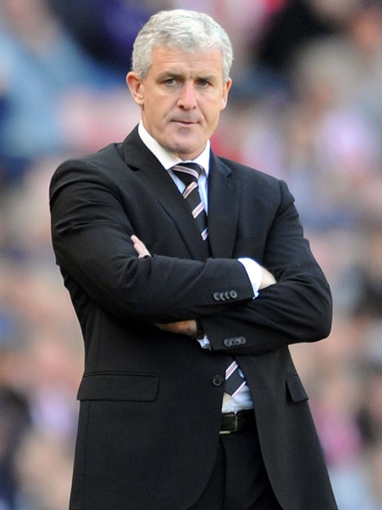 Mark Hughes was still talking to QPR last night