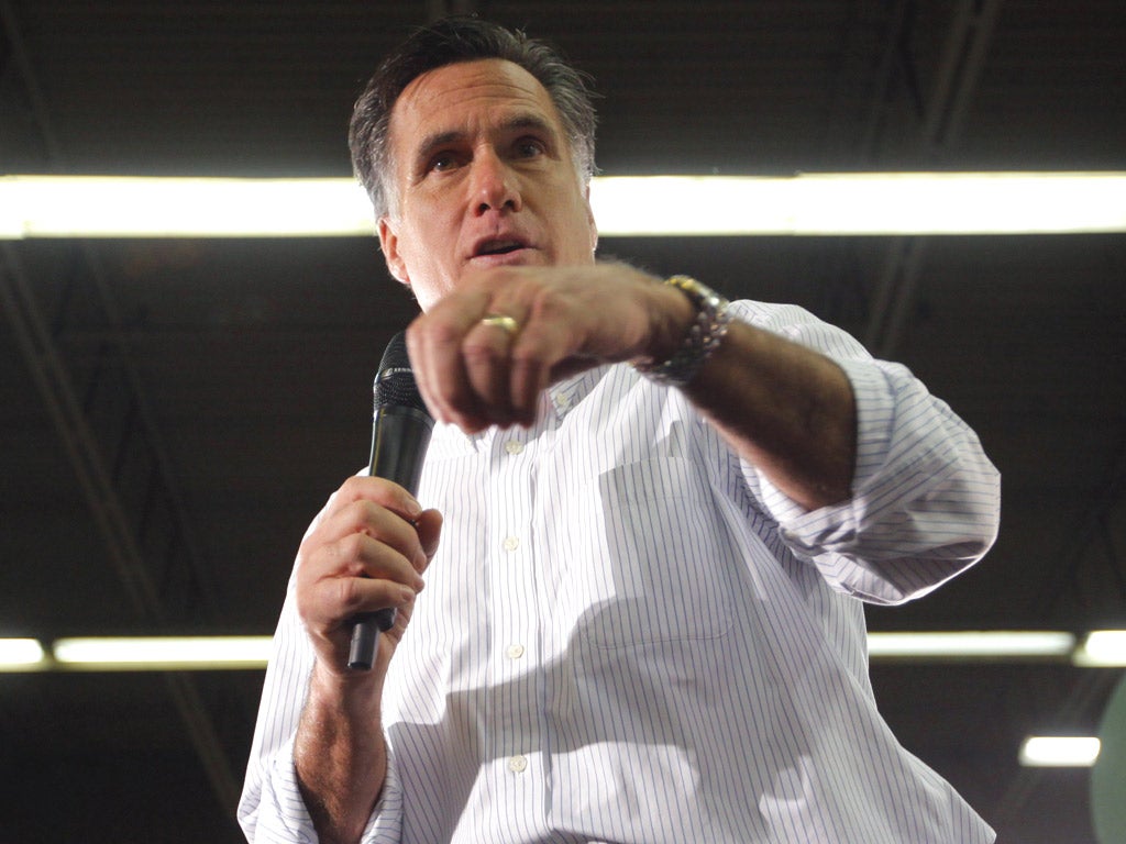 Mitt Romney’s campaign was met by protests