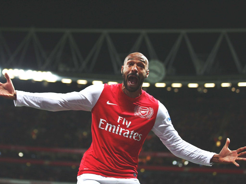 By the look on his face, he can’t believe it either, but on his return to Arsenal after five years away, Thierry Henry provided the va-va-voom last night
with the winning goal against Leeds – after just 10 minutes on the pitch