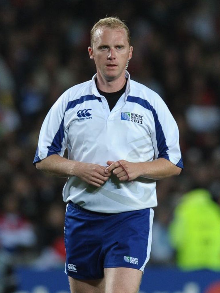 Wayne Barnes was one of two English referees at the World Cup