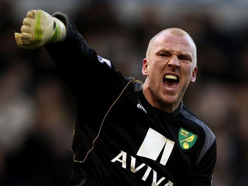 John Ruddy (pictured). The Norwich goalkeeper said: 'The manager won’t allow us to think about safety'