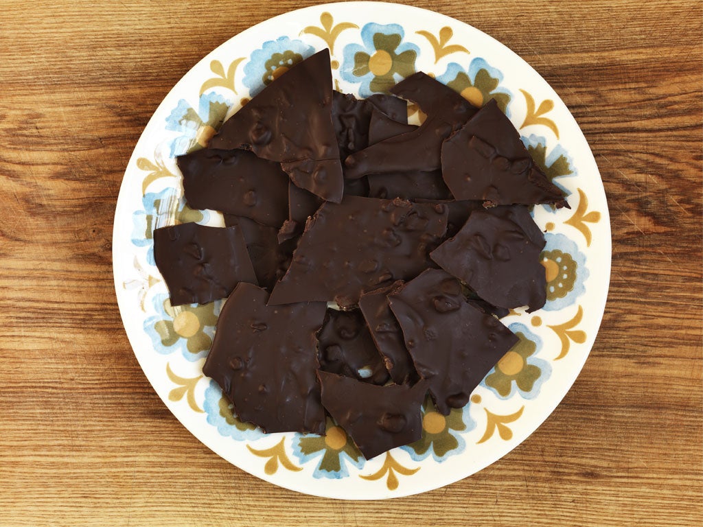 Chocolate ginger shards