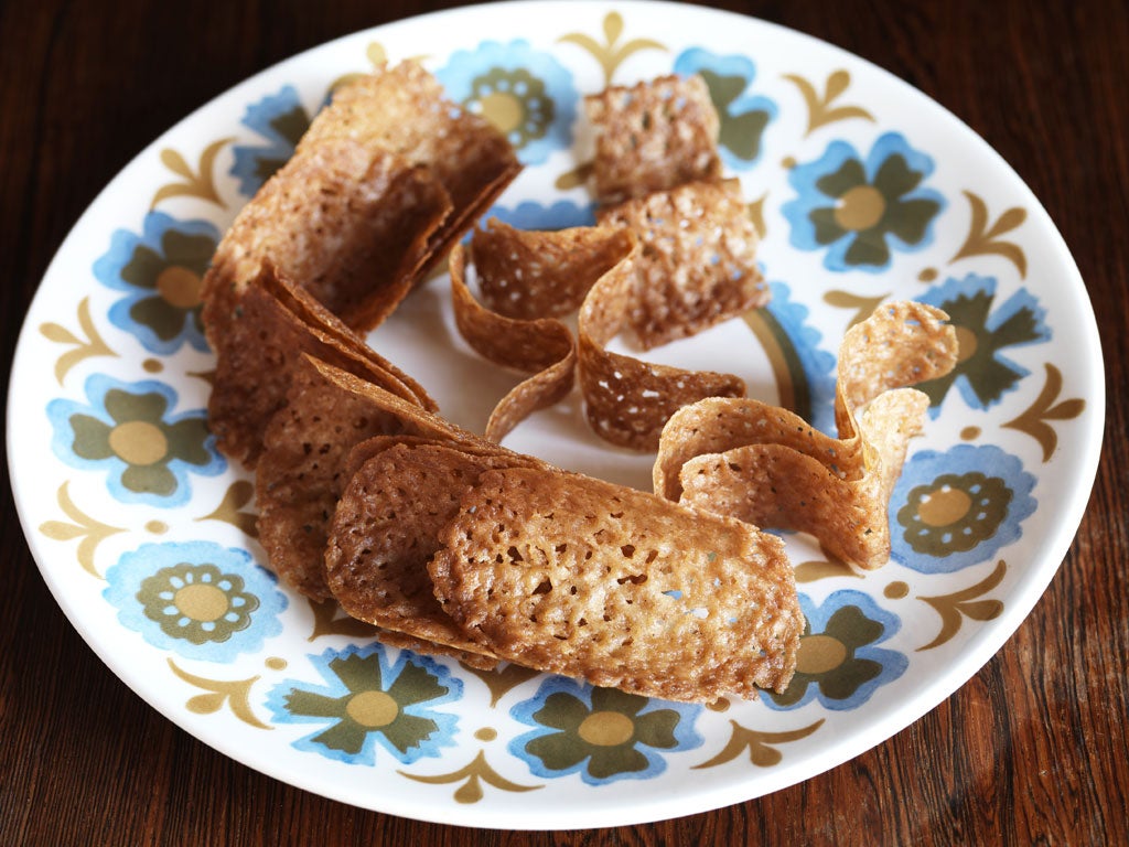 Brandy snaps are perfect with ice-cream