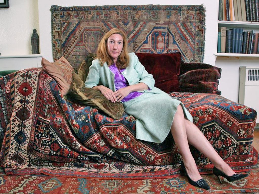 Family figure: Jane McAdam Freud on the couch in the Freud Museum