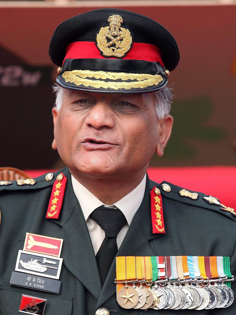 General VK Singh has appealed to the Supreme Court to declare
that he is a year younger - at 61 - than the government maintains