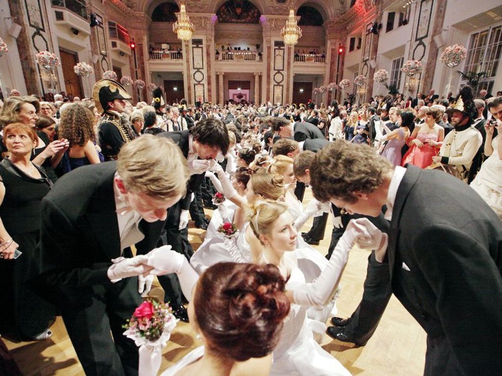 The Kaiserball at the Hofburg castle opens the Vienna ball season last year