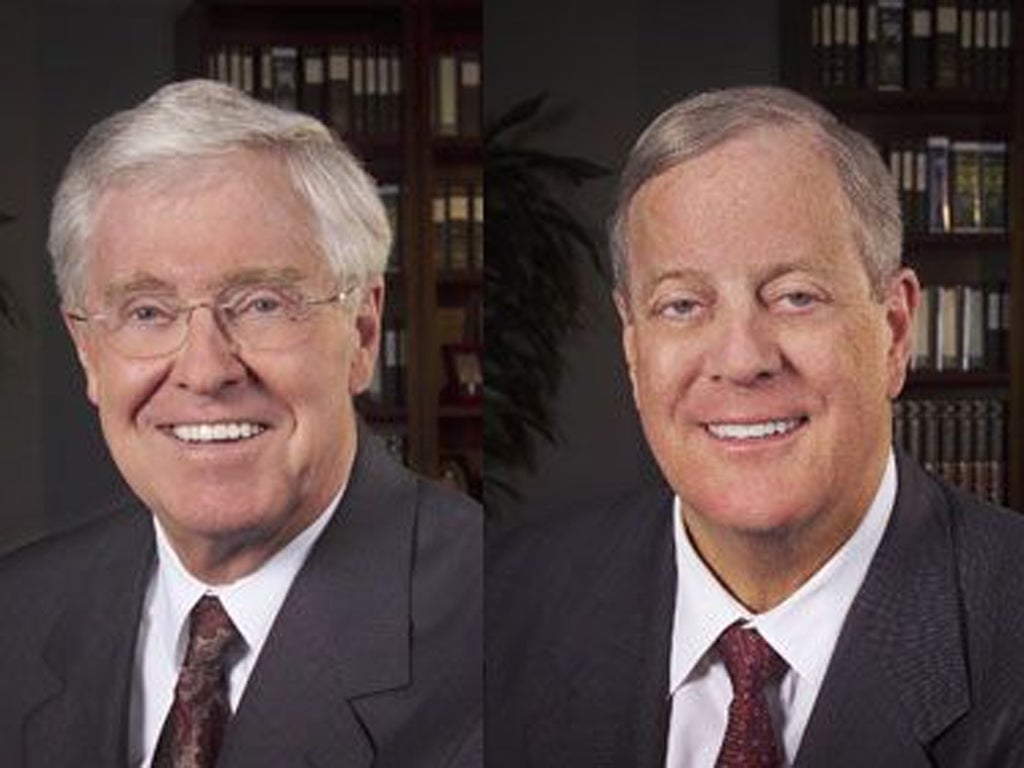 The Obama campaign ad said Charles and David Koch were
'secretive oil billionaires'