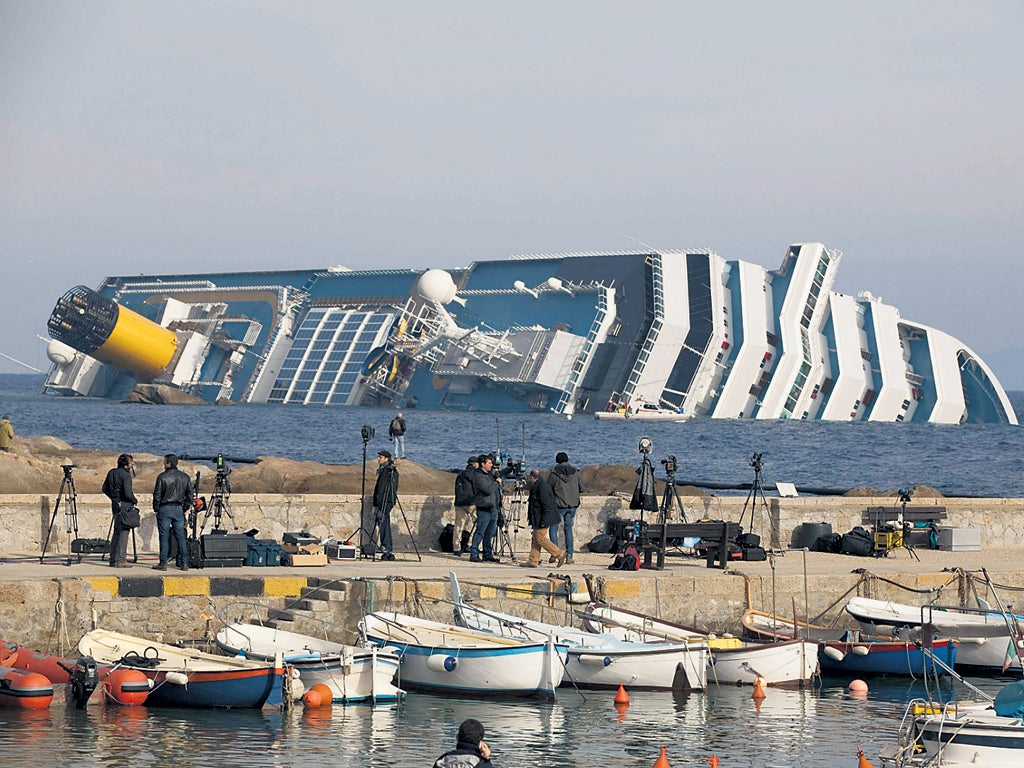 The Costa Concordia at Giglio