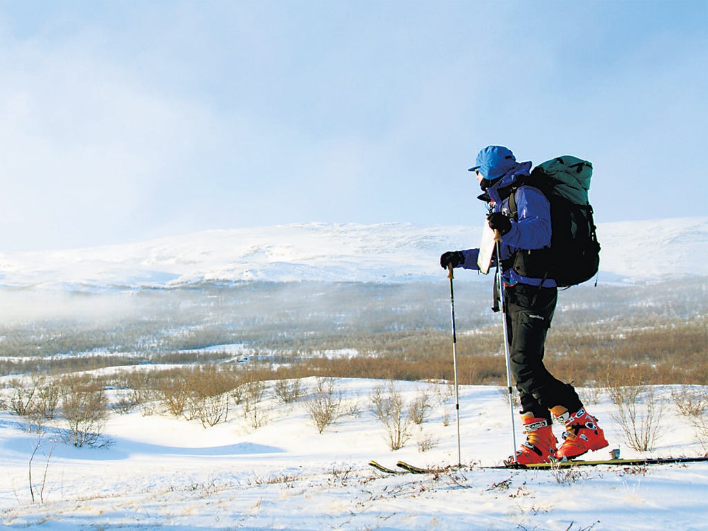 Out cold: The King’s Trail crosses some spectacular and savage terrain