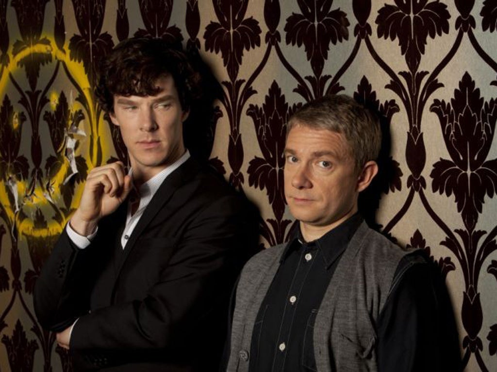 Benedict Cumberbatch, left, and Martin Freeman