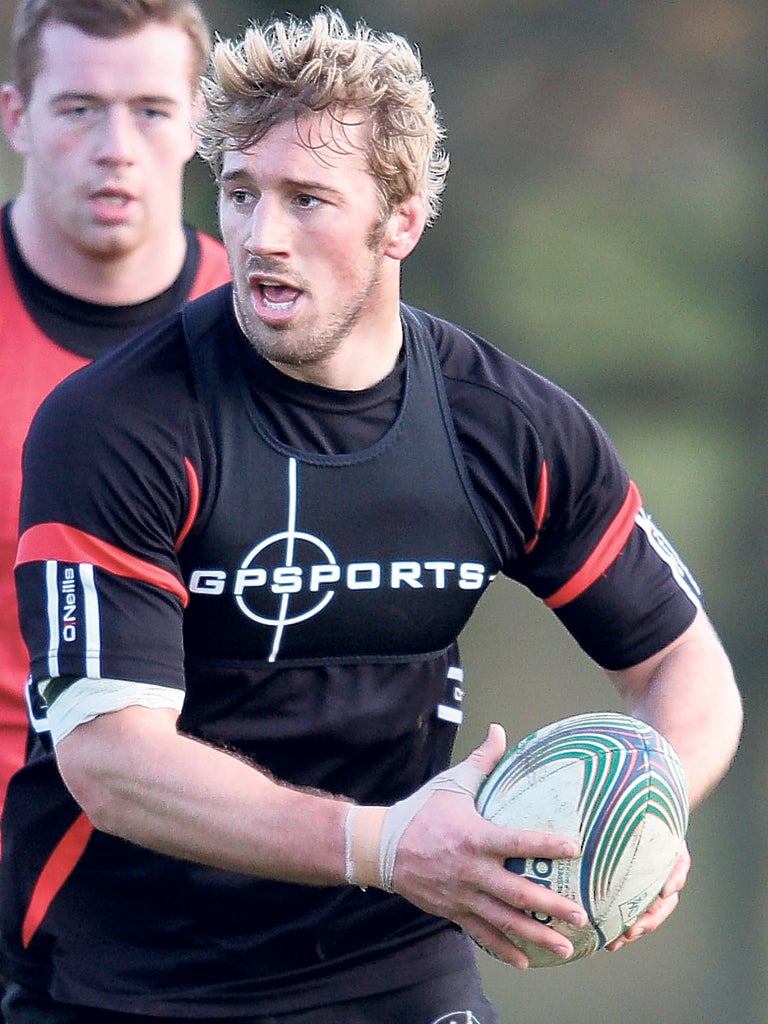 Chris Robshaw, England’s skipper in waiting, trains with his club side, Harlequins