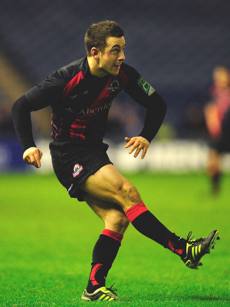 Edinburgh fly-half Greig Laidlaw scored 14 points yesterday