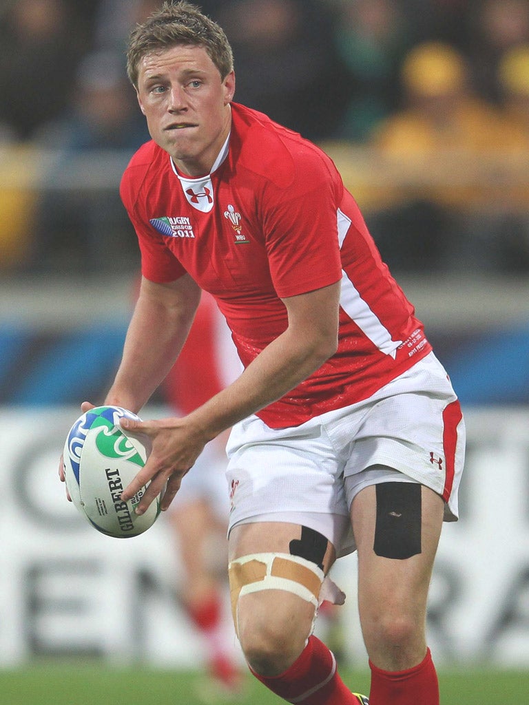 RHYS PRIESTLAND: The Wales flyhalf suffered a
knee injury as Scarlets beat Castres 16-13