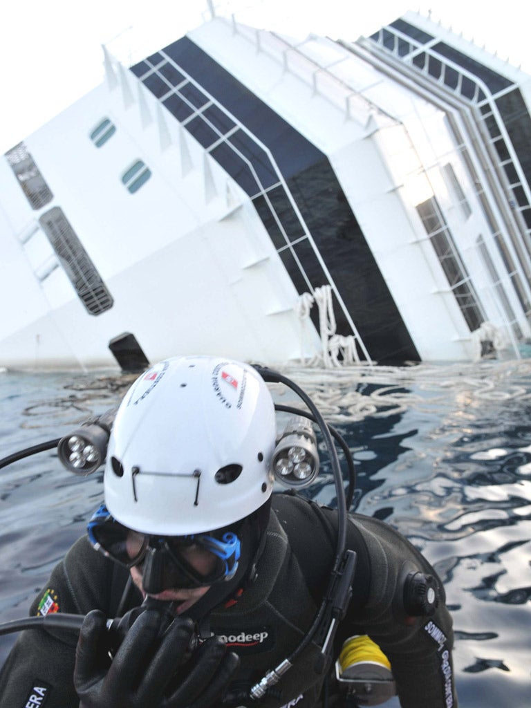 A diver of the Nucleo Operatori