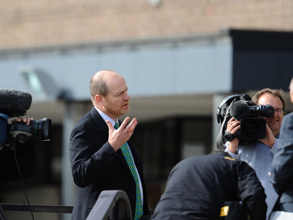 Mr Thompson (pictured) will appear with BBC Trust chairman Lord Patten, Channel 4 News editor Jim Gray and ITN head of compliance John Battle