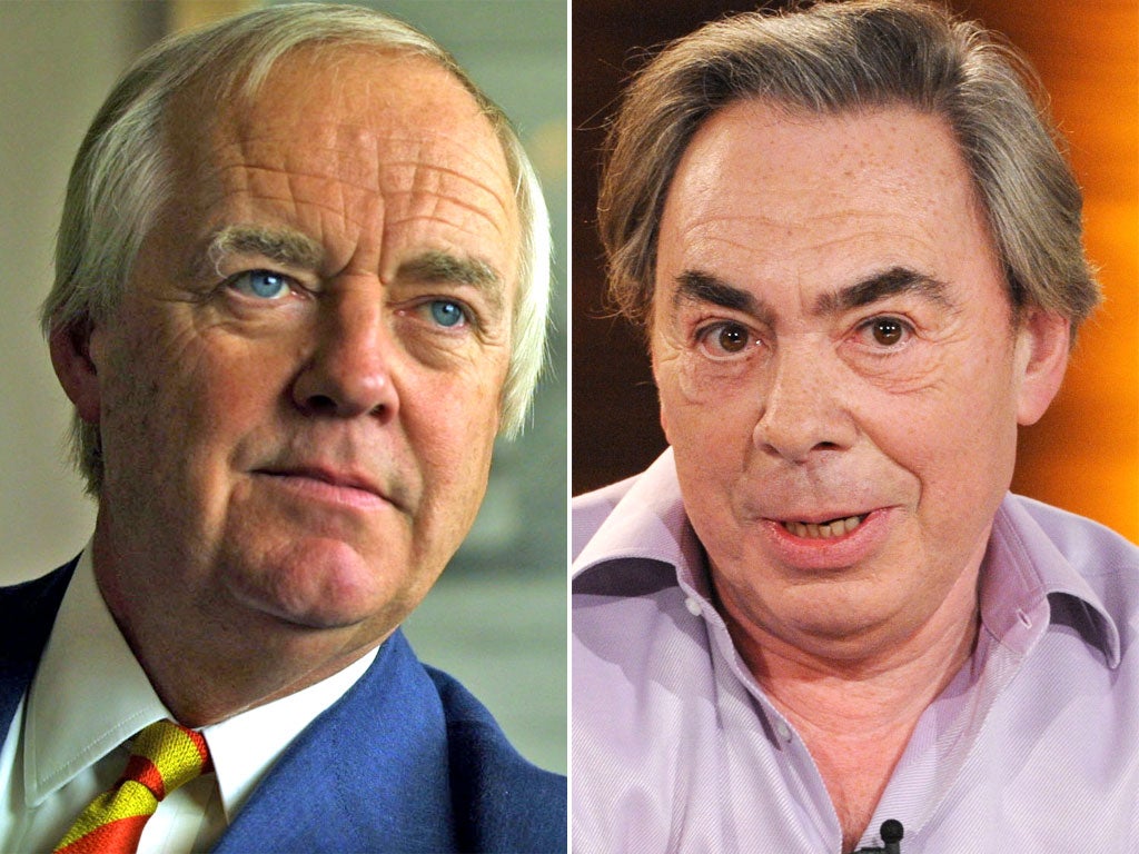 Sir Tim Rice and Lord Lloyd-Webber