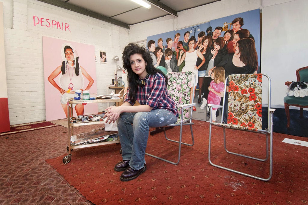 Maple says: 'I love getting a reaction. When people see my work, I want them to feel something'